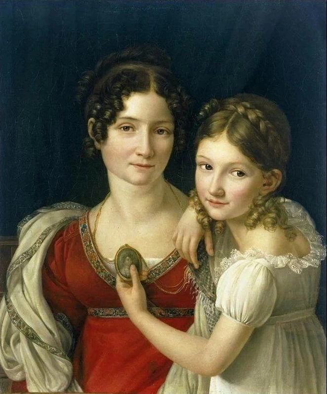 Léon Riesener - Madre con la figlia